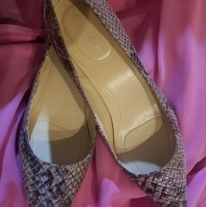 Calvin Klein Phyton Print Pumps 7M